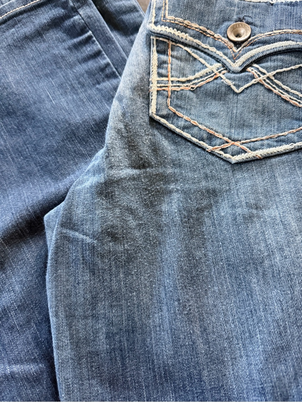 Ariat REAL Denim Womens Bootcut Jeans Size 31L Blue Mid Rise Western - Picture 4 of 12